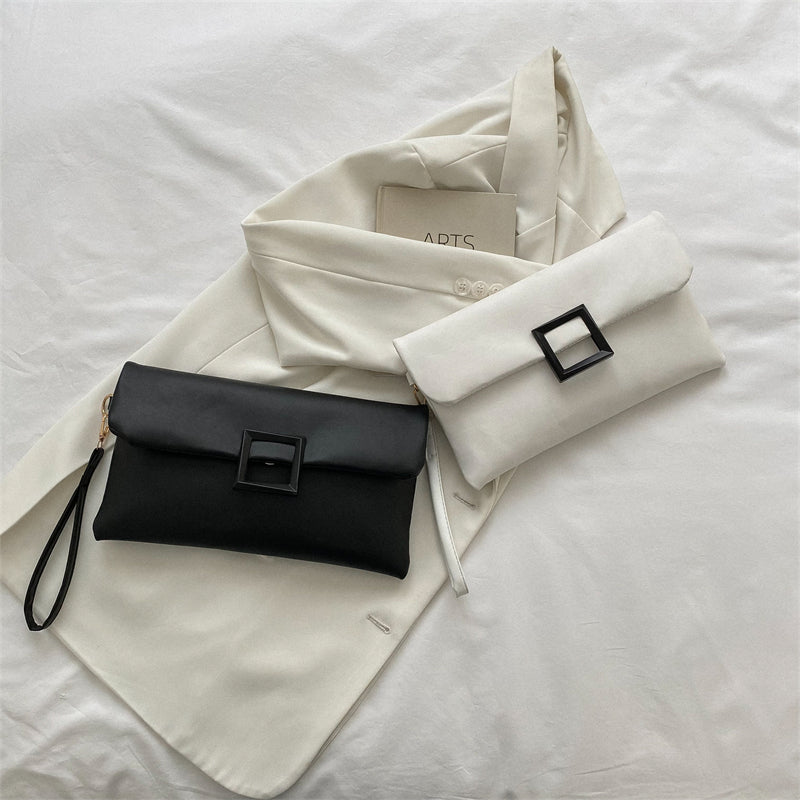 Envelope Buckle Clutch Bag