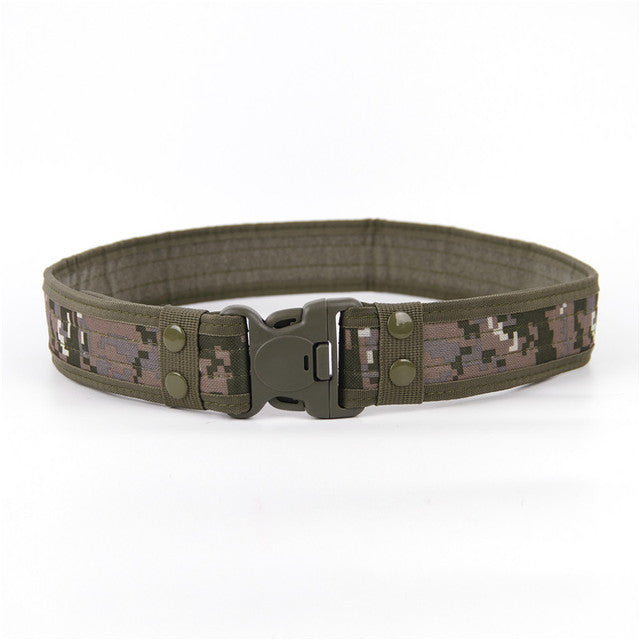 Quick-Release Tactical Canvas Belt