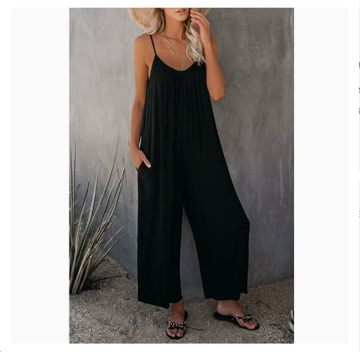 Backless Cami Wide-Leg Jumpsuit