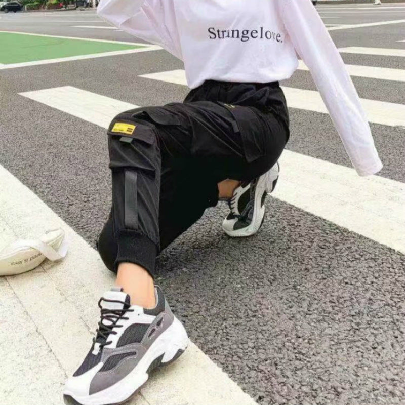 High-Waist Cargo Jogger Pants