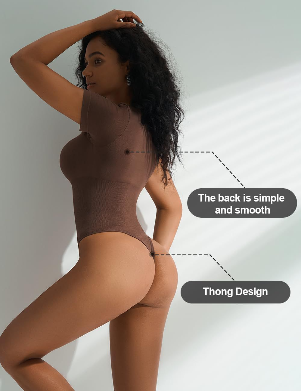 Seamless Short-Sleeve Shaping Bodysuit