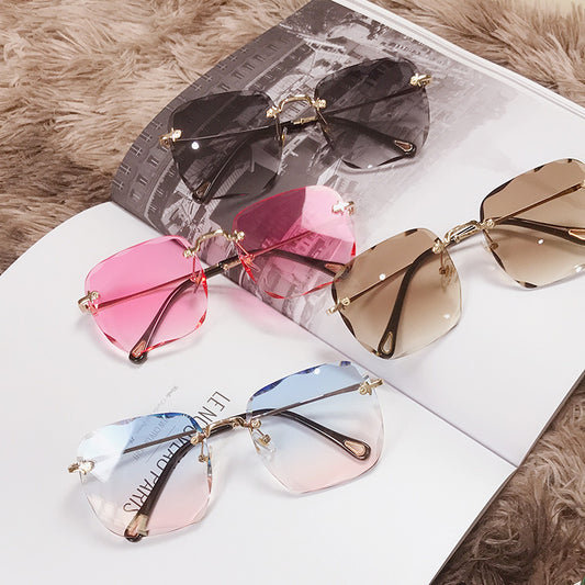 Rimless Polygon Sunglasses