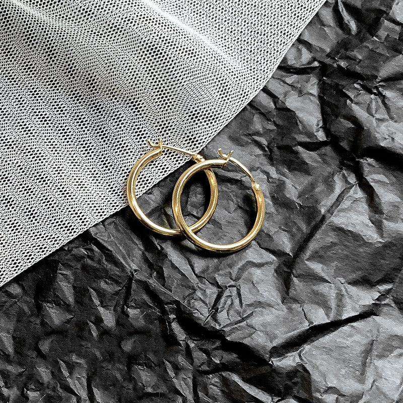 Gold Oversized Hoop Earrings