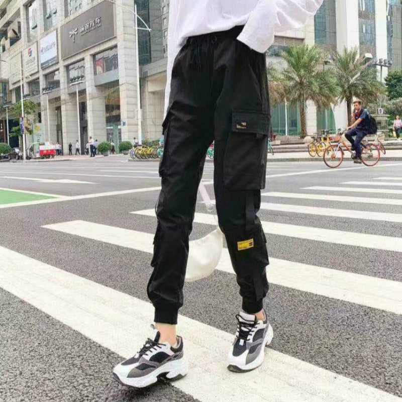 High-Waist Cargo Jogger Pants
