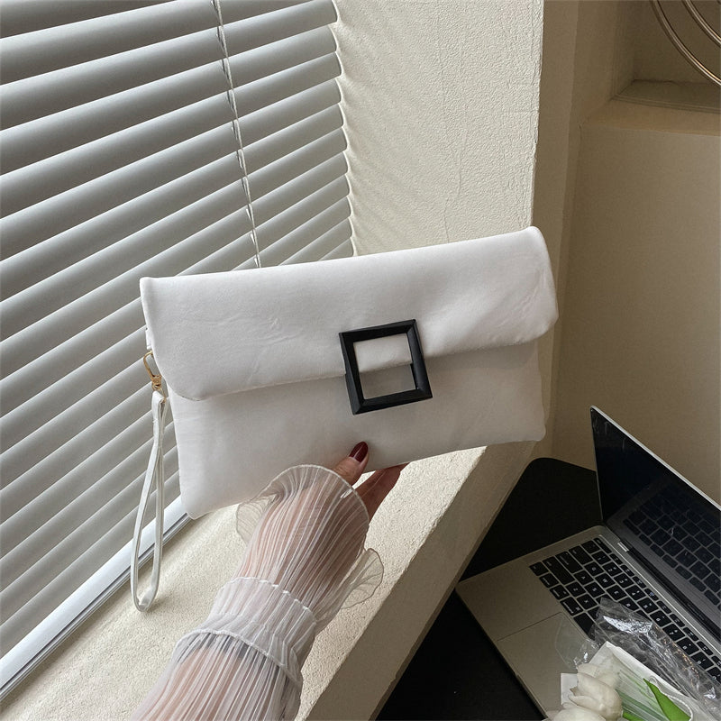 Envelope Buckle Clutch Bag