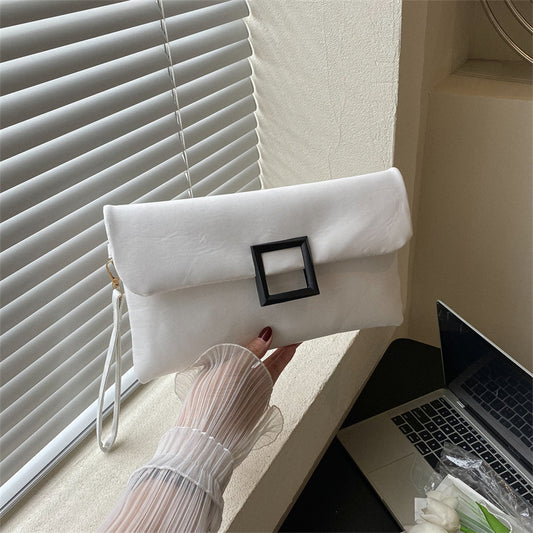 Envelope Buckle Clutch Bag