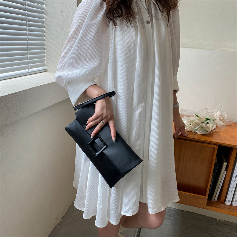 Envelope Buckle Clutch Bag