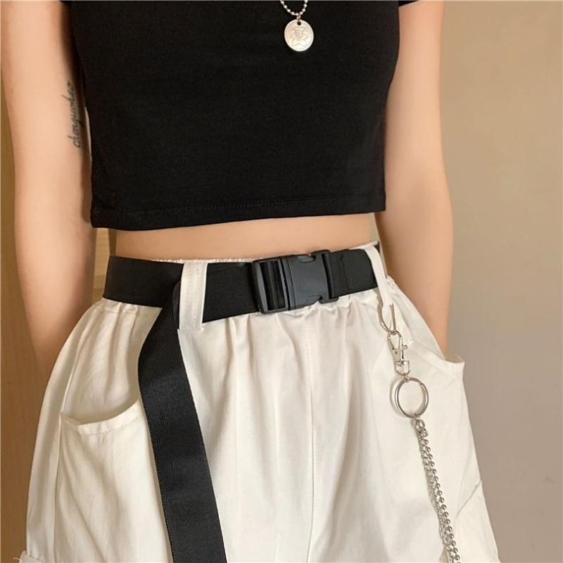 Belted Cargo Bermuda Shorts