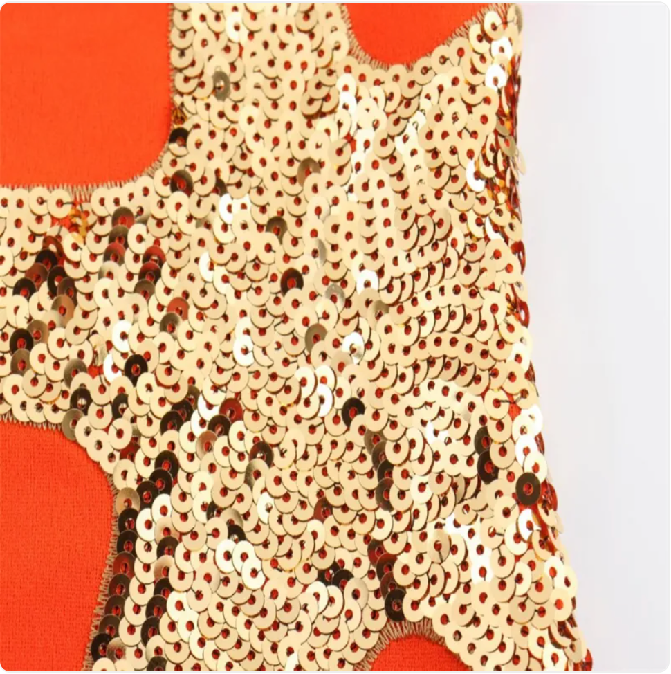 Sequin Starfish Tank Mini Dress