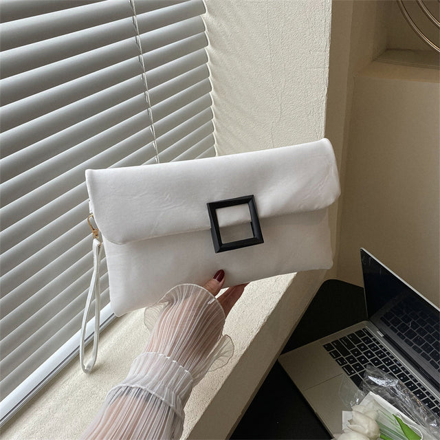 Envelope Buckle Clutch Bag