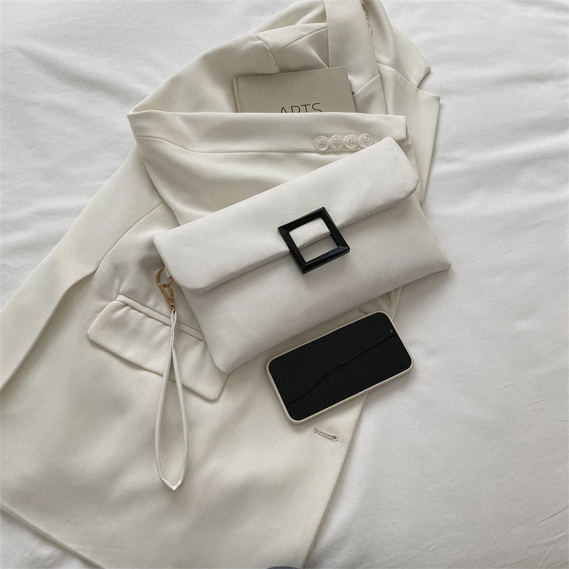 Envelope Buckle Clutch Bag