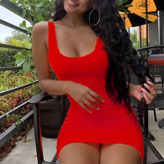 Backless Bodycon Mini Dress