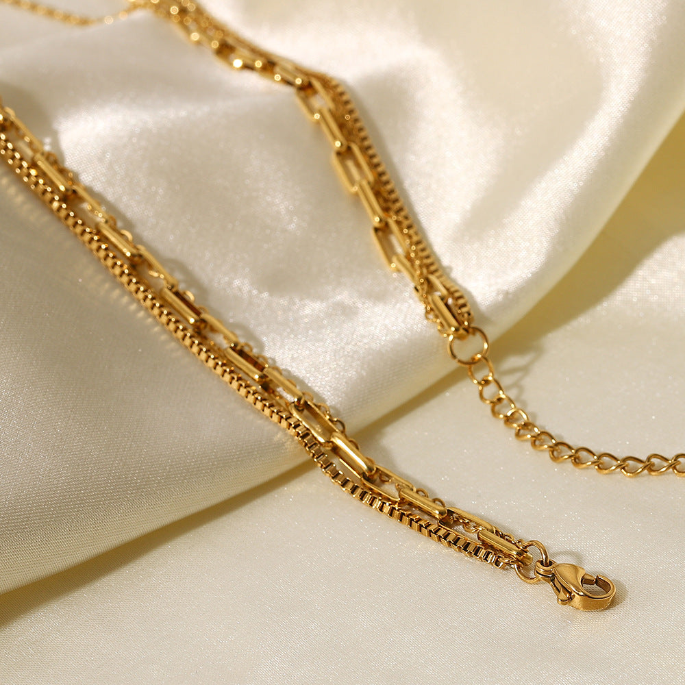 Gold Layered Chain Necklace