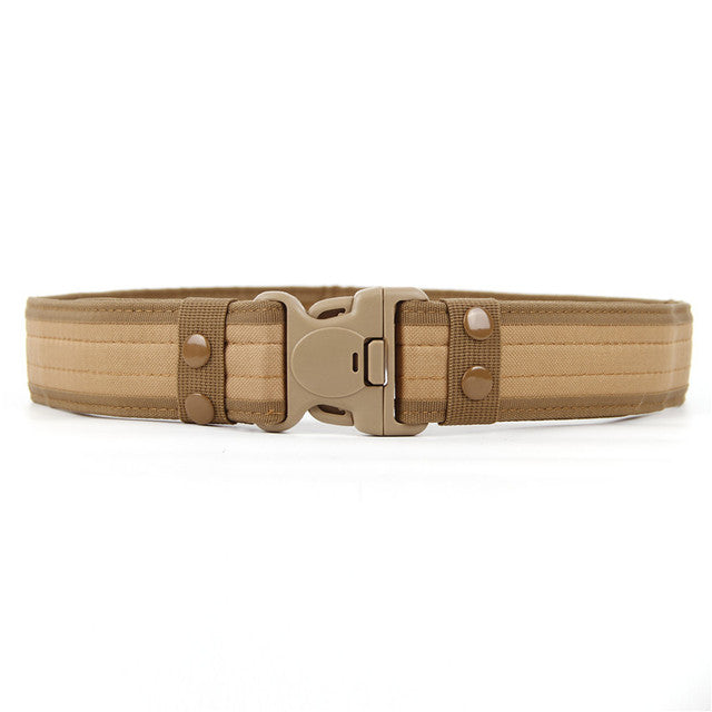 Quick-Release Tactical Canvas Belt