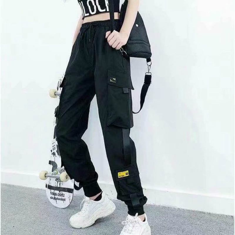 High-Waist Cargo Jogger Pants