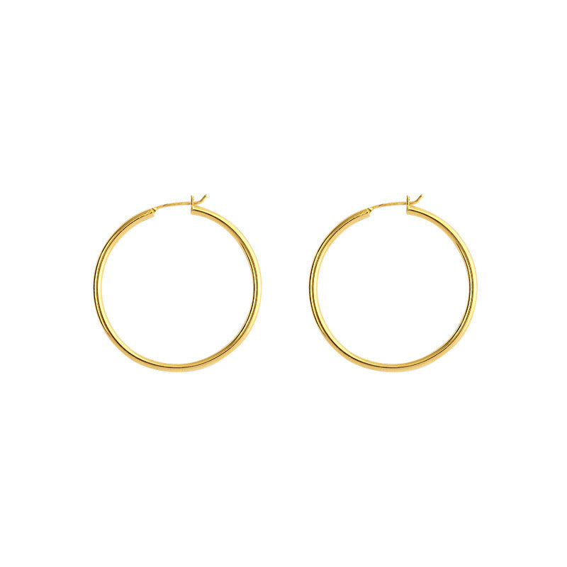 Gold Oversized Hoop Earrings