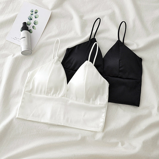 Cropped V-Neck Cami Top