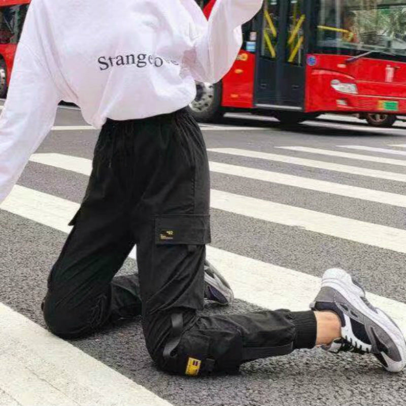 High-Waist Cargo Jogger Pants