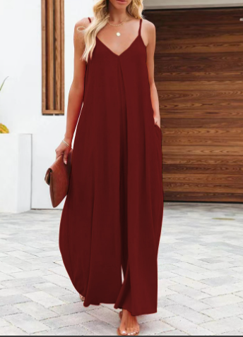 Backless Cami Wide-Leg Jumpsuit