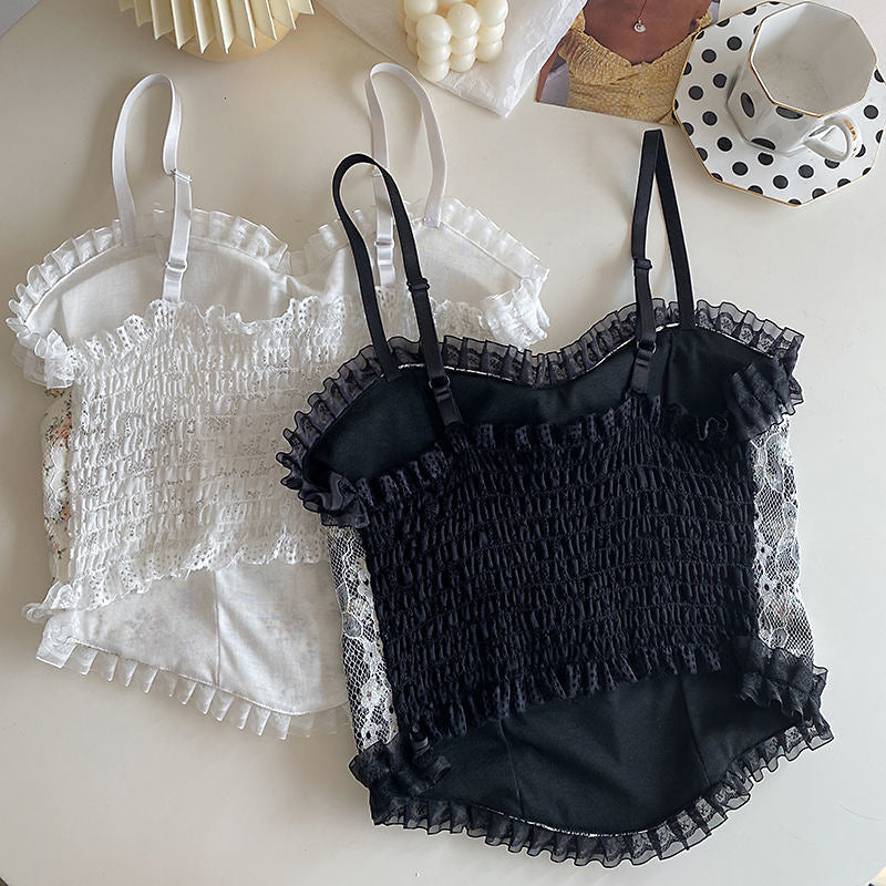 French Lace Halter Top
