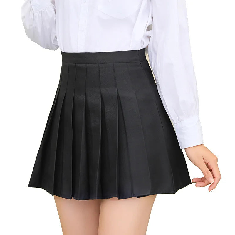 Pleated Tennis Mini Skirt with Built-In Shorts