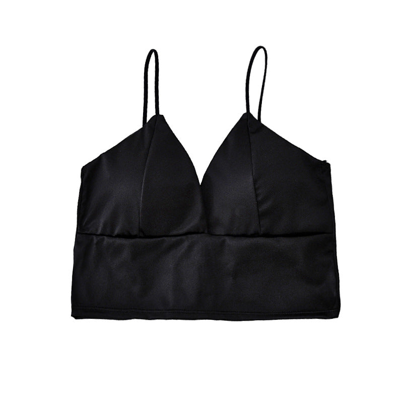 Cropped V-Neck Cami Top