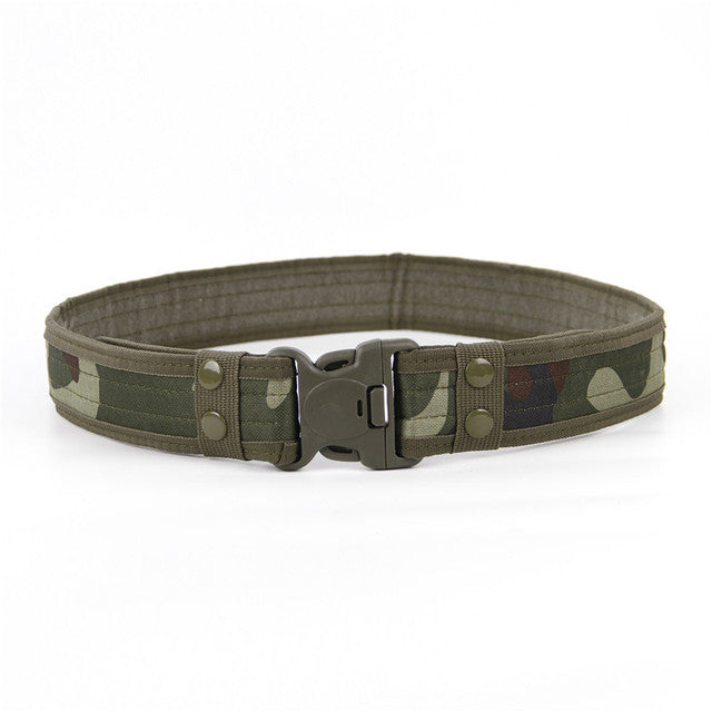 Quick-Release Tactical Canvas Belt