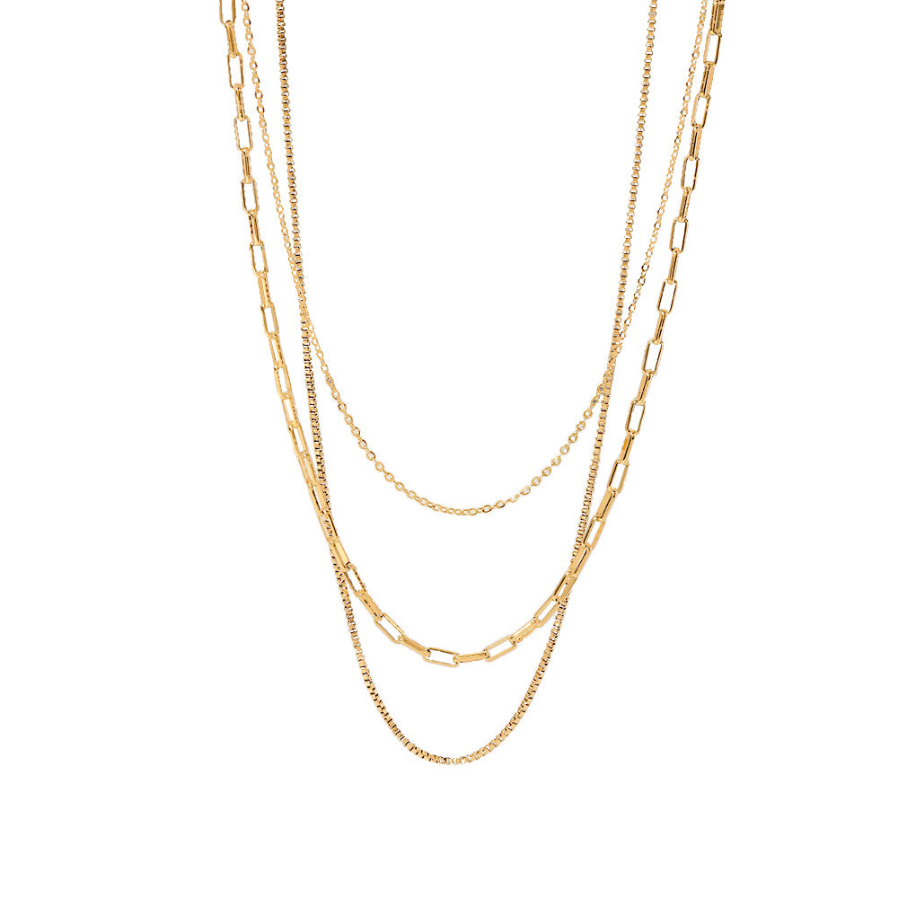 Gold Layered Chain Necklace