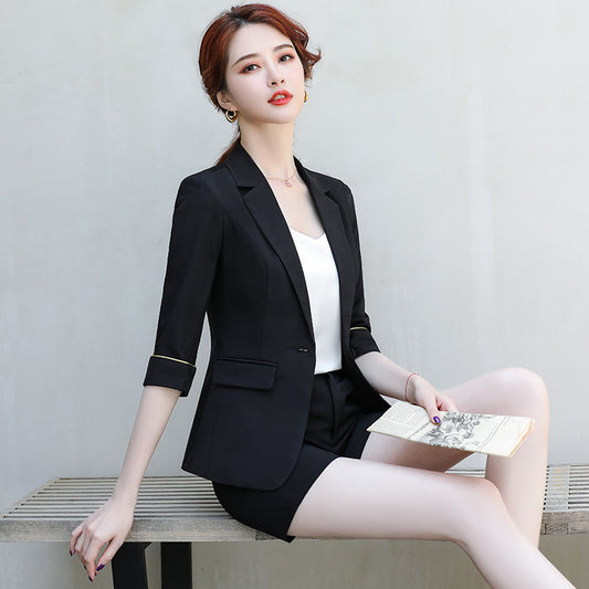 Three-Quarter Sleeve Lightweight Blazer